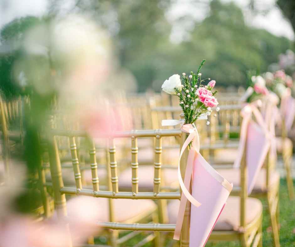 Outdoor wedding chairs